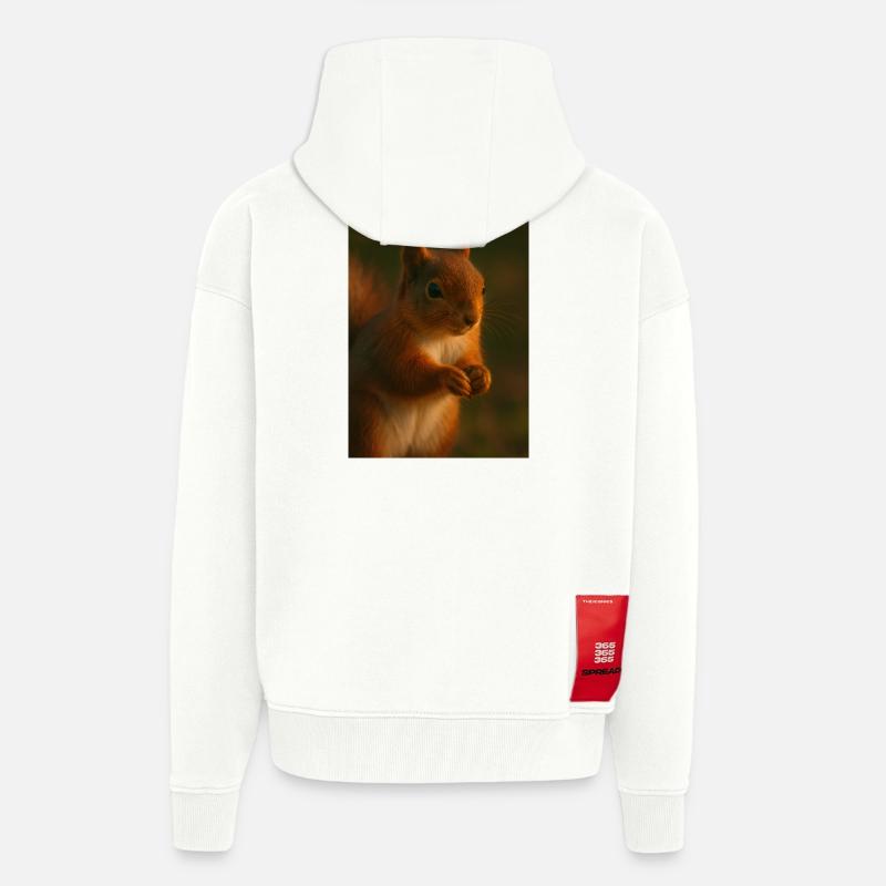 Tiere - Eichhörnchen - Zip Hoodie - made by SPREAD - OFF WHITE