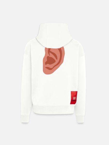 Großes Ohr - Zip Hoodie - made by SPREAD - OFF WHITE