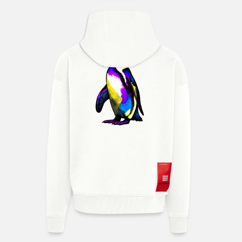 Pinguin - Zip Hoodie - made by SPREAD - OFF WHITE