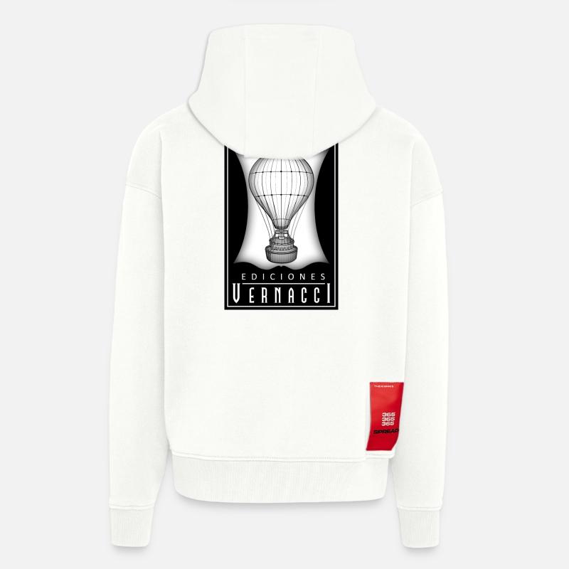 Vernacci edition logo - Zip Hoodie - made by SPREAD - OFF WHITE