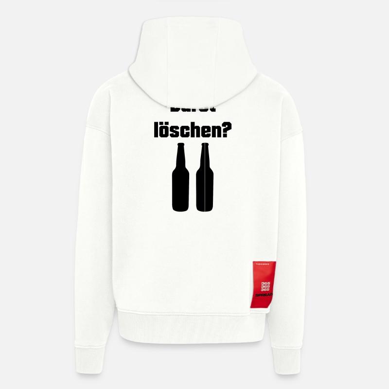 Durst löschen Design - Zip Hoodie - made by SPREAD - OFF WHITE