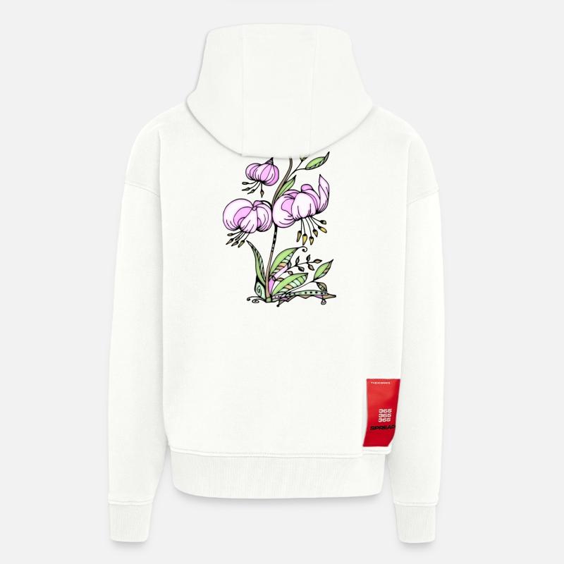 Blumen - Zip Hoodie - made by SPREAD - OFF WHITE