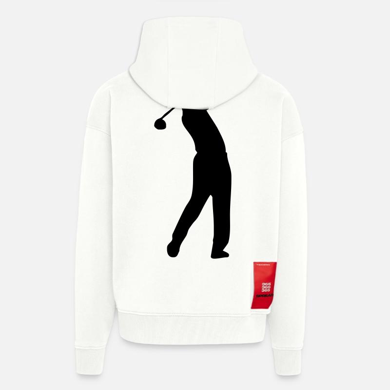 golf - Veste à capuche bio épaisse oversize fabriqué en UE - OFF WHITE
