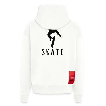 Skater - Zip Hoodie - made by SPREAD - OFF WHITE - Hinten