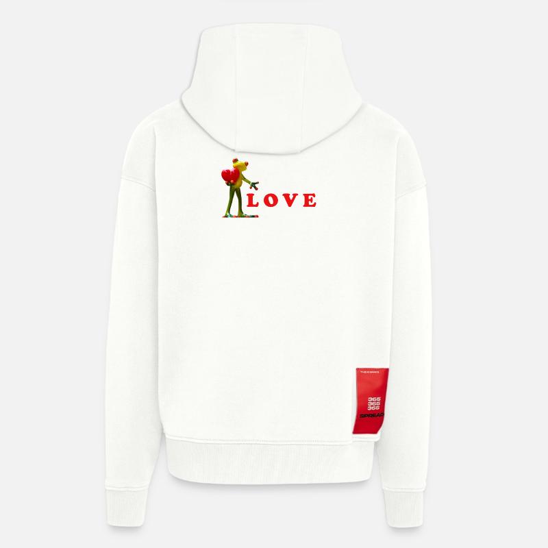 Liebe Samen mit bunten Samen - Zip Hoodie - made by SPREAD - OFF WHITE
