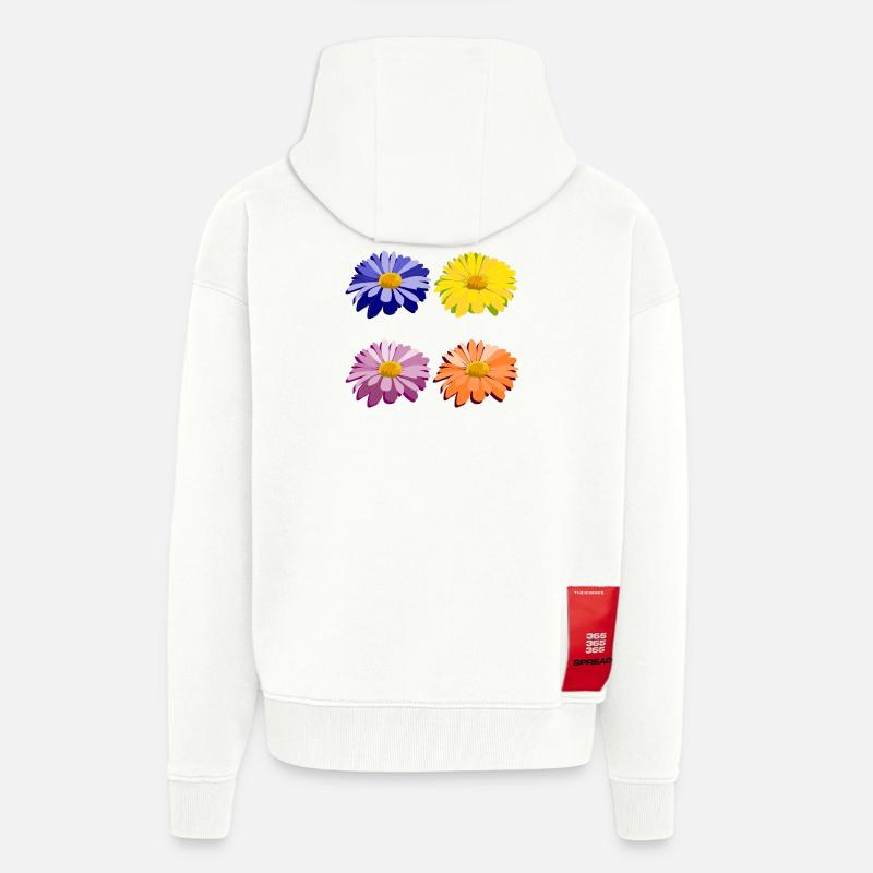 Blumen - Zip Hoodie - made by SPREAD - OFF WHITE