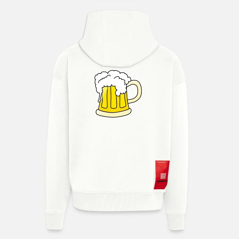 Bier - Zip Hoodie - made by SPREAD - OFF WHITE