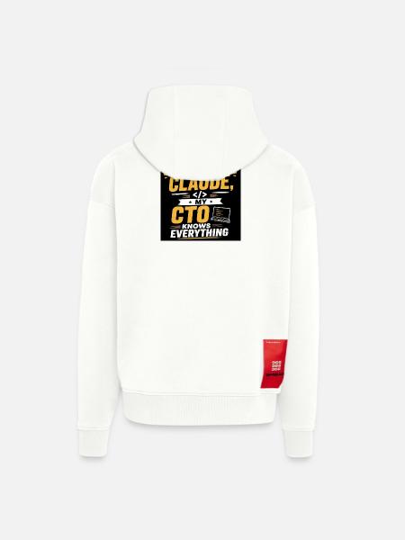 Claude und CTO in Begleitung - Zip Hoodie - made by SPREAD - OFF WHITE