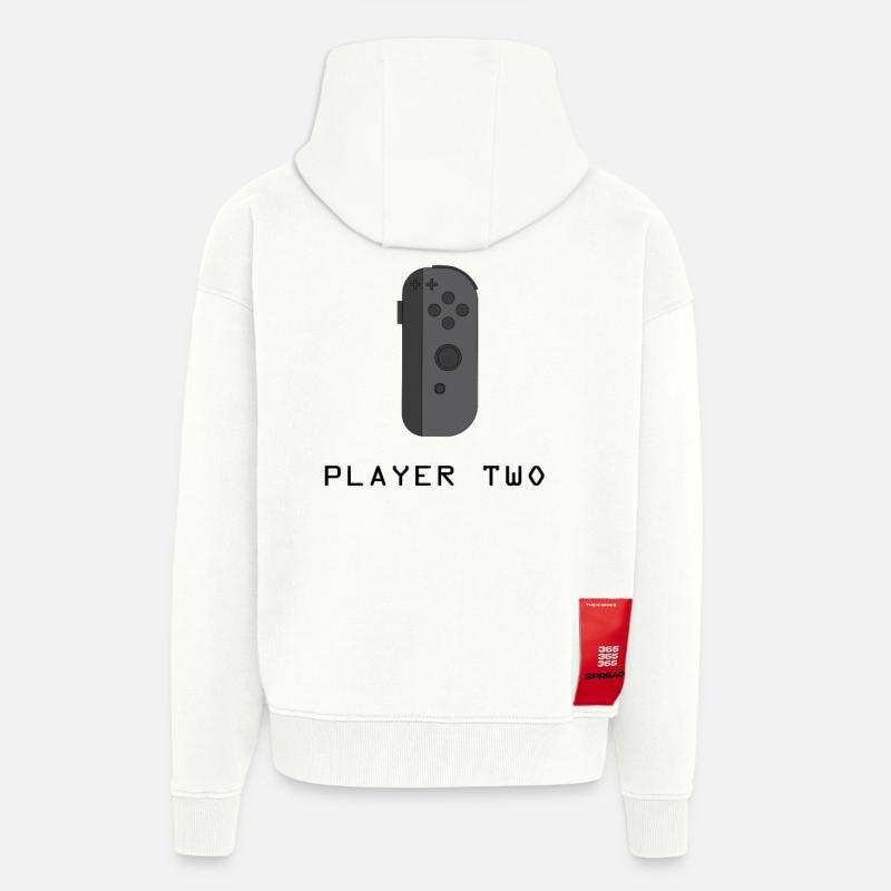¿Bereit Spieler zwei? - Zip Hoodie - made by SPREAD - OFF WHITE