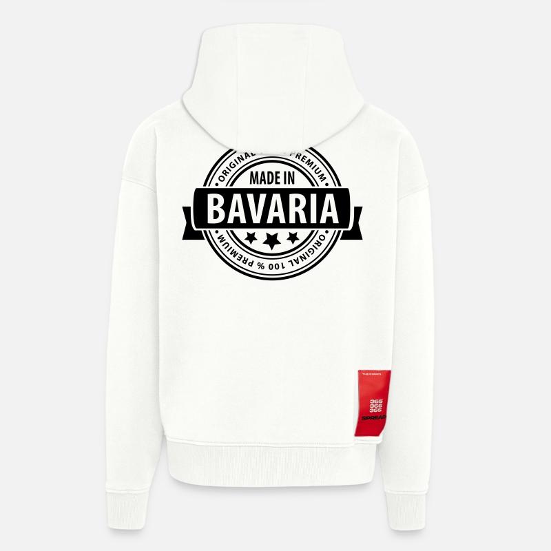 Made in Bavaria / Bayern - Zip Hoodie - made by SPREAD - OFF WHITE