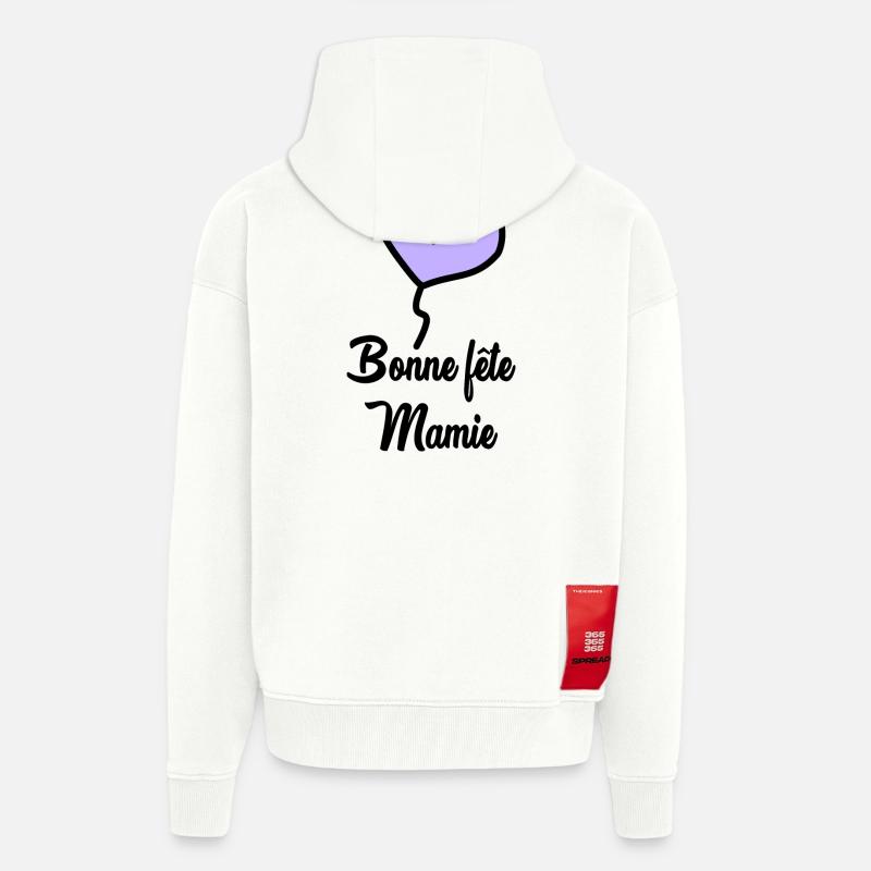 OMA. MUTTERTAG - Zip Hoodie - made by SPREAD - OFF WHITE