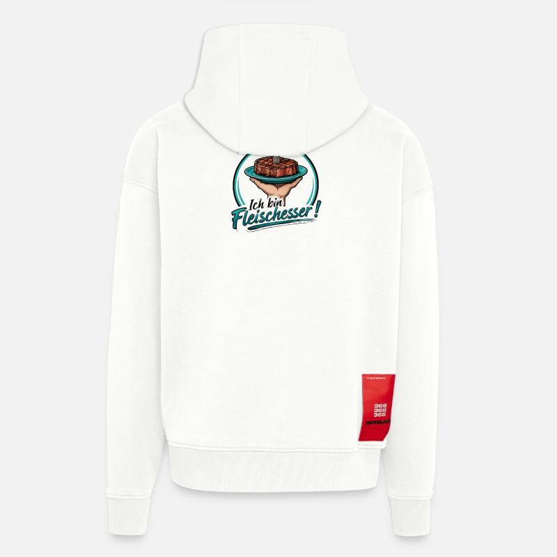 fleisch - Zip Hoodie - made by SPREAD - OFF WHITE