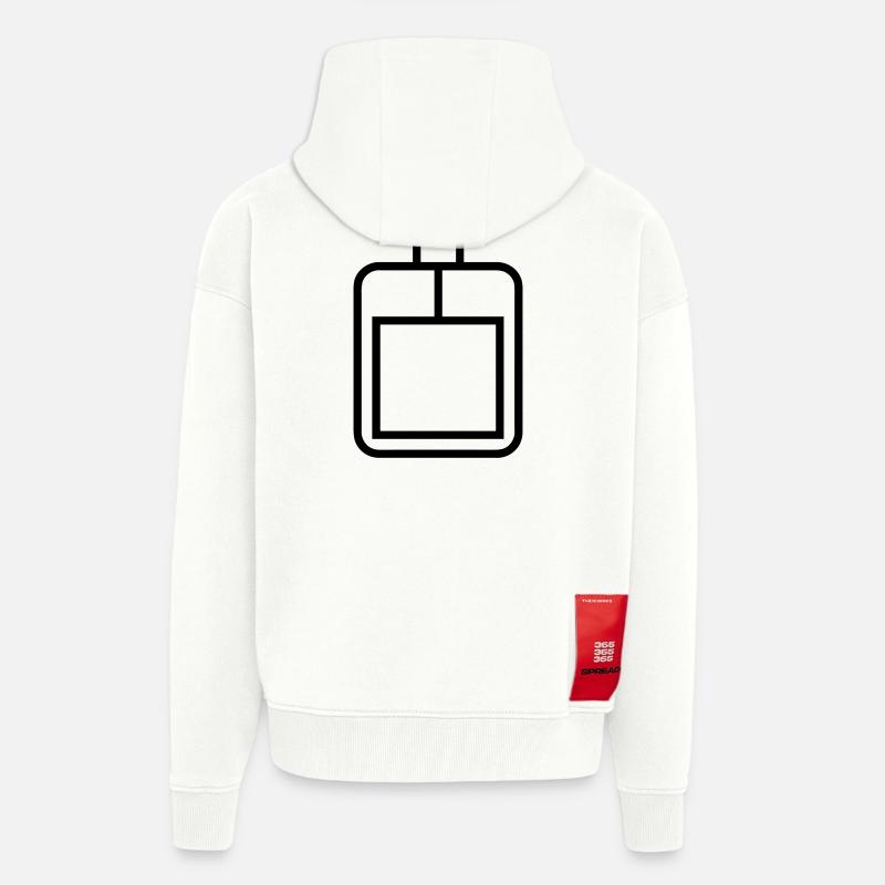 perfume bottle - Zip Hoodie - made by SPREAD - OFF WHITE