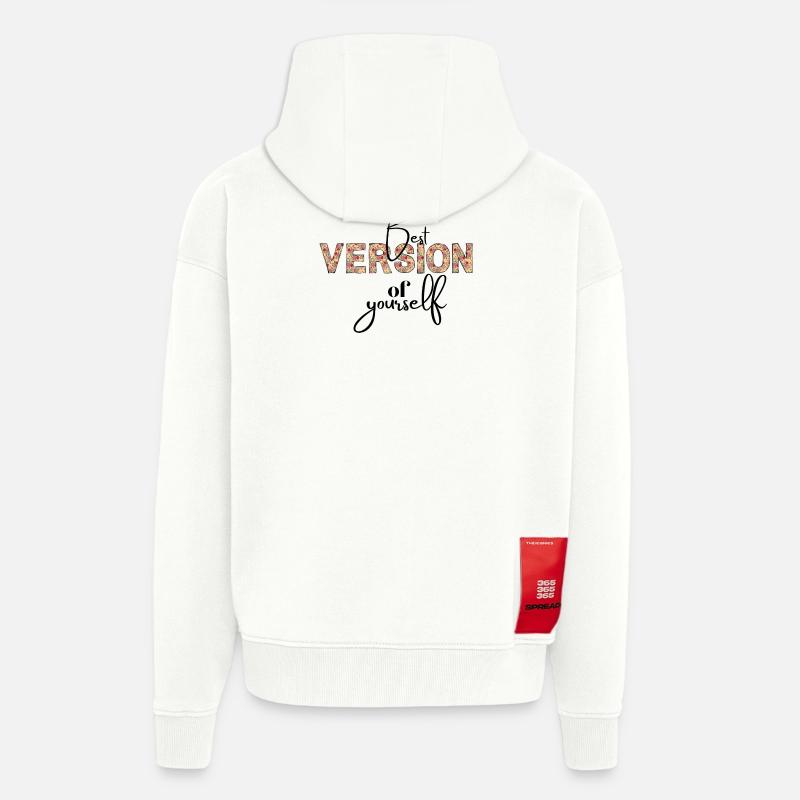 Version Florale Typo - Zip Hoodie - made by SPREAD - OFF WHITE