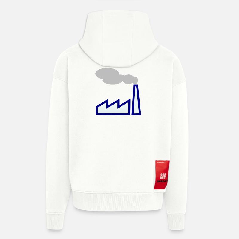 Industrie! Geschenk Idee Geschenkidee - Zip Hoodie - made by SPREAD - OFF WHITE