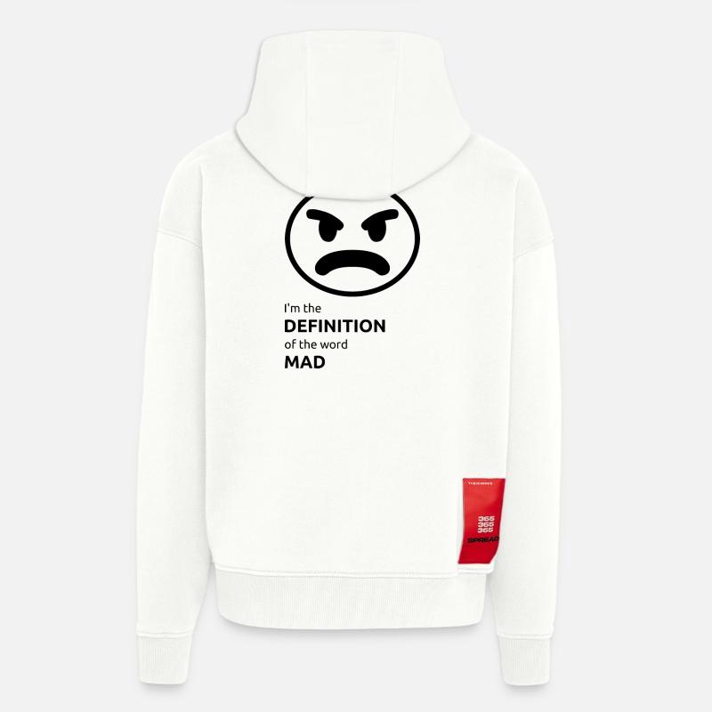 Ich bin nicht sauer - Zip Hoodie - made by SPREAD - OFF WHITE