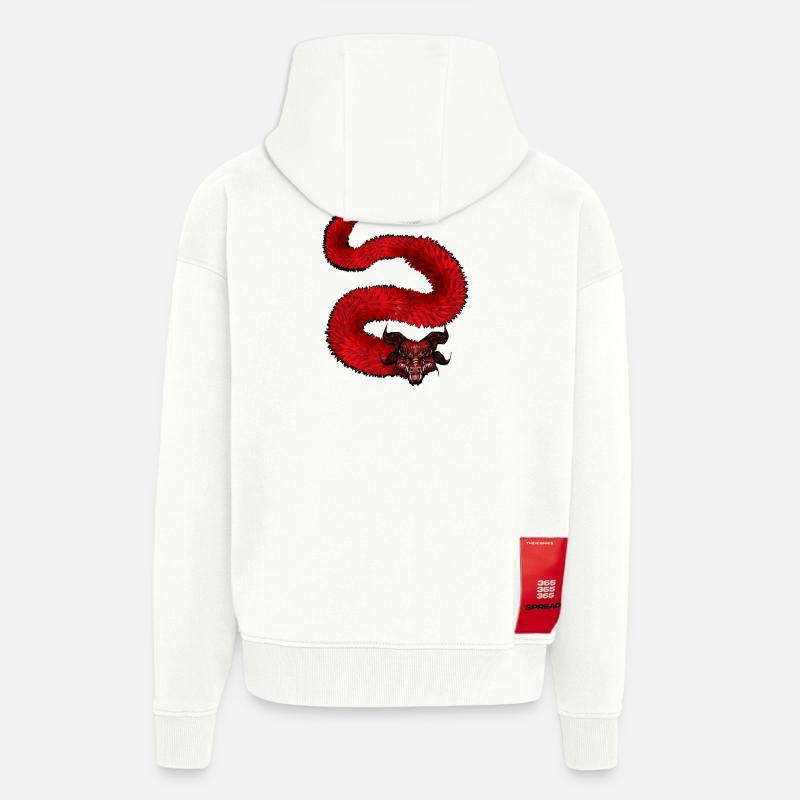 Drache - Zip Hoodie - made by SPREAD - OFF WHITE