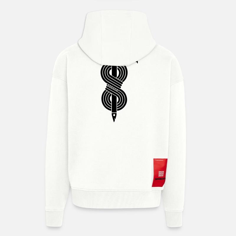 Eispickel Seil - Zip Hoodie - made by SPREAD - OFF WHITE