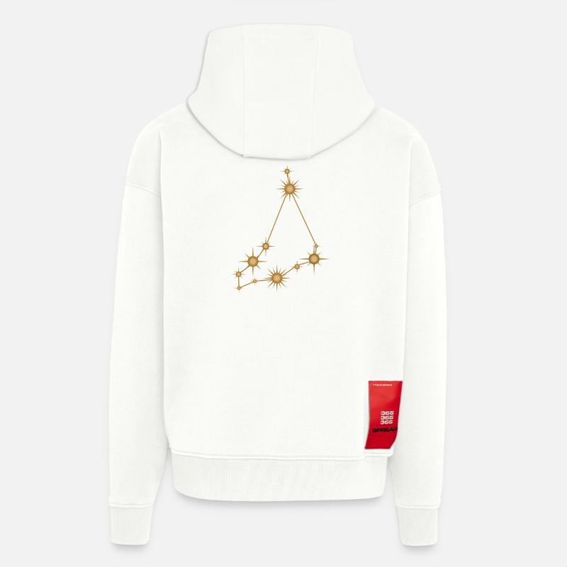 Steinbock Sternzeichen Sternbild Sternbild Golden - Zip Hoodie - made by SPREAD - OFF WHITE