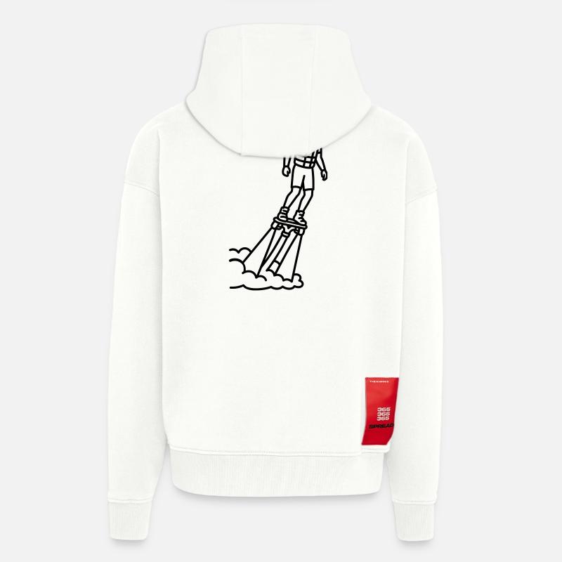 Flyboard - Zip Hoodie - made by SPREAD - OFF WHITE