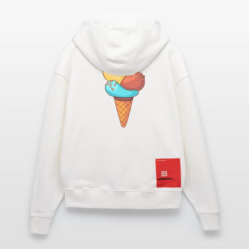 Eis Speiseeis Eiskrem Eiscreme Kugeleis Eisbecher Zip Hoodie - made by SPREAD