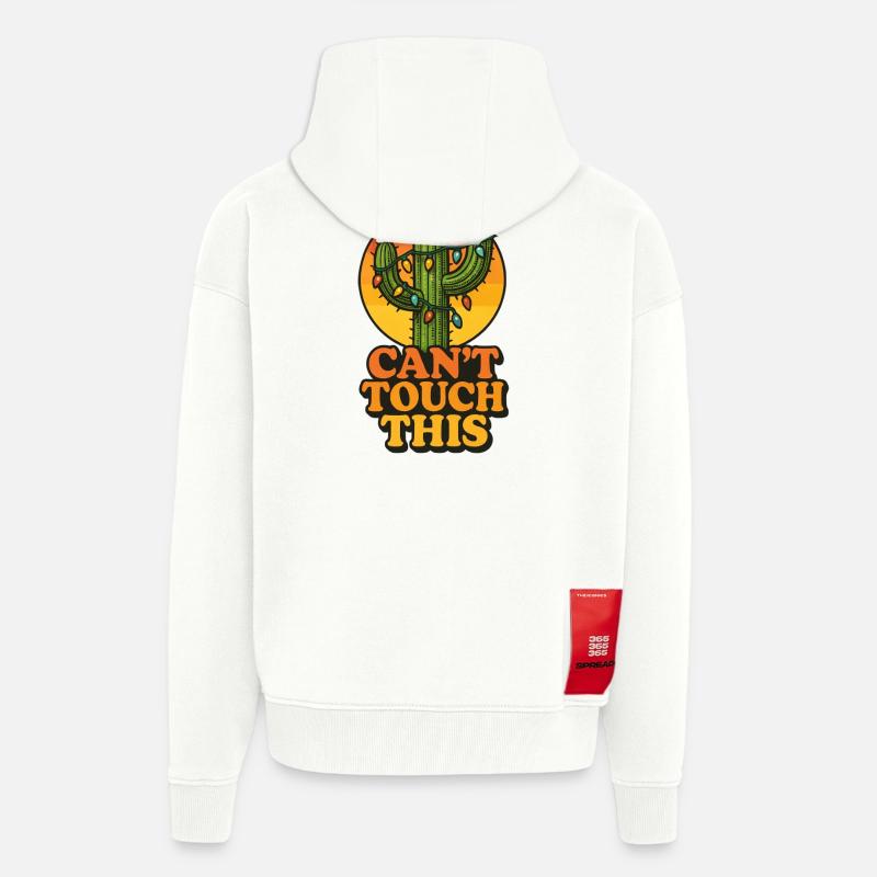 Weihnachtskaktus - Kann das nicht anfassen - Zip Hoodie - made by SPREAD - OFF WHITE