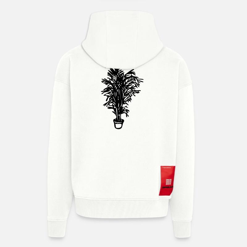 Topfpflanze, Geschenk, Geschenkidee - Zip Hoodie - made by SPREAD - OFF WHITE