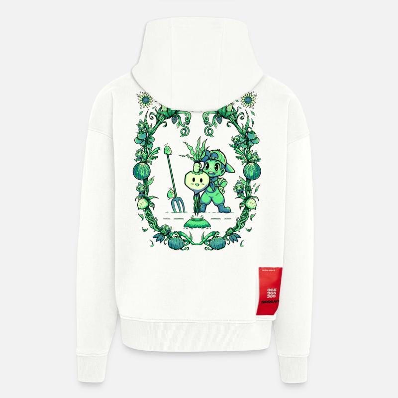 Frucht der Ernte - Zip Hoodie - made by SPREAD - OFF WHITE