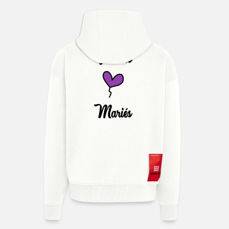 ES LEBE DAS BRAUTPAAR - Zip Hoodie - made by SPREAD - OFF WHITE