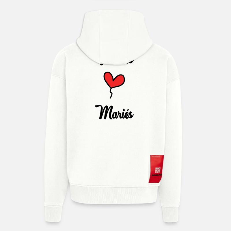 ES LEBE DAS BRAUTPAAR - Zip Hoodie - made by SPREAD - OFF WHITE