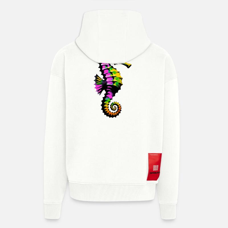 Seepferdchen - Zip Hoodie - made by SPREAD - OFF WHITE