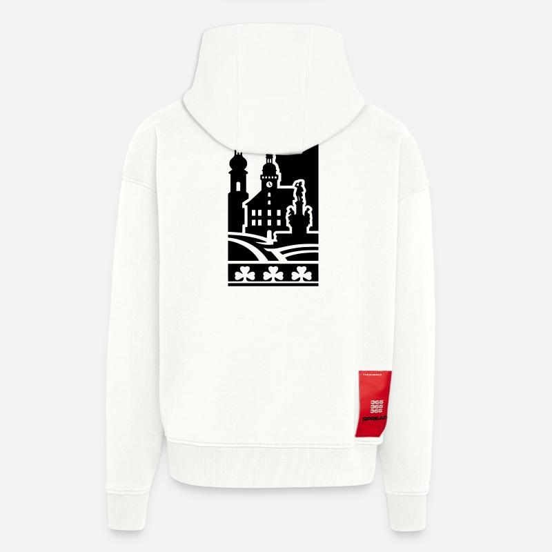 Fürth Silhouette Wahrzeichen - Zip Hoodie - made by SPREAD - OFF WHITE