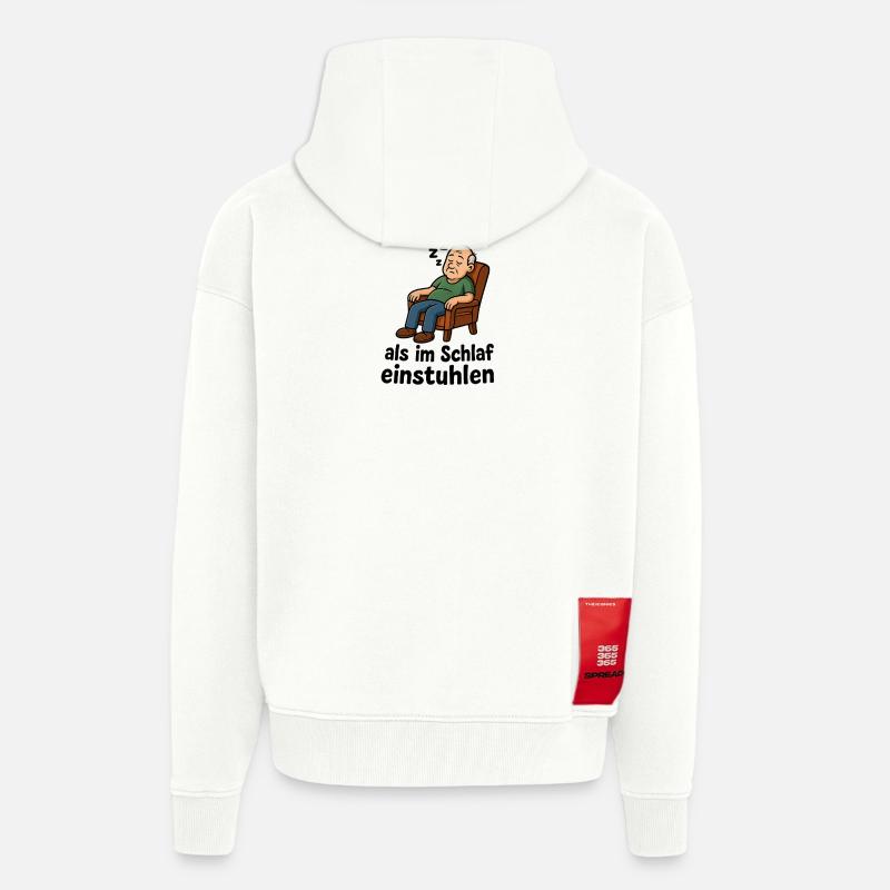Stuhl einschlafen einstuhlen - Zip Hoodie - made by SPREAD - OFF WHITE