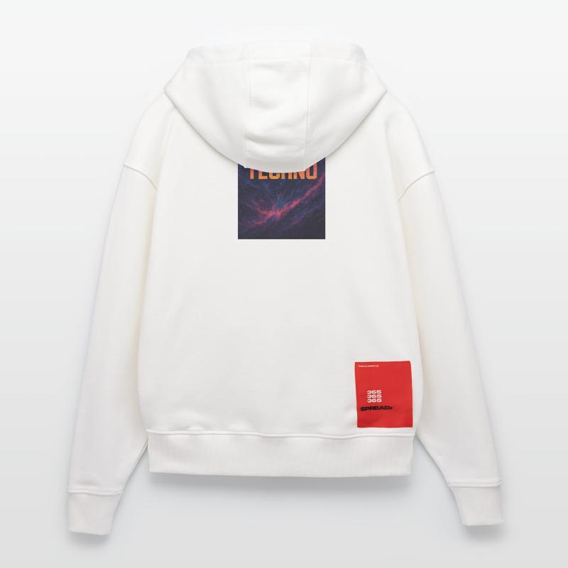 Futuristic Space Techno Design Zip Hoodie - made by SPREAD