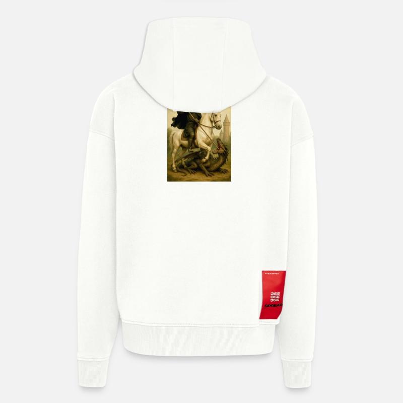 St. Georg der Bot - Zip Hoodie - made by SPREAD - OFF WHITE