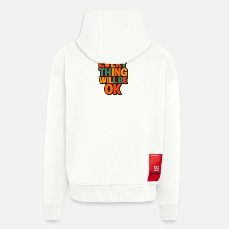 Alles wird gut, Retro-Typ - Zip Hoodie - made by SPREAD - OFF WHITE