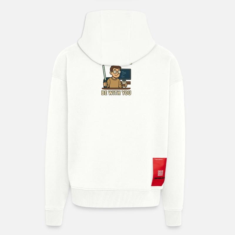 May The Source Be With You - Zip Hoodie - made by SPREAD - OFF WHITE