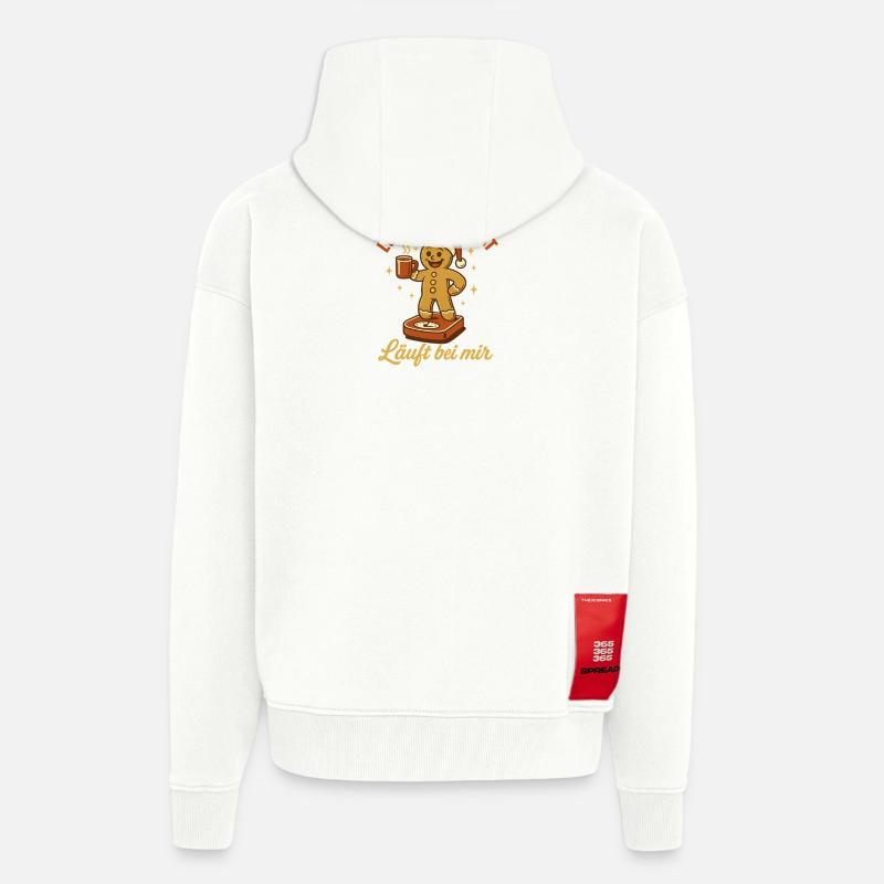 Lebkuchen Diät Weihnachtsfeier Advent  - Zip Hoodie - made by SPREAD - OFF WHITE