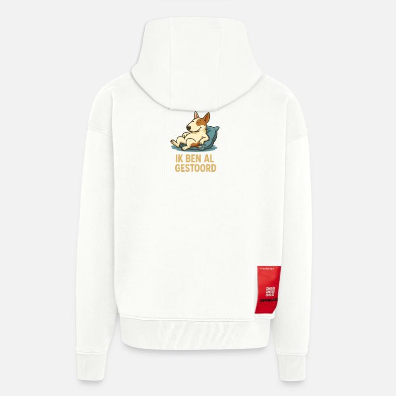Nicht stören Sie den Bullterrier - Zip Hoodie - made by SPREAD - OFF WHITE