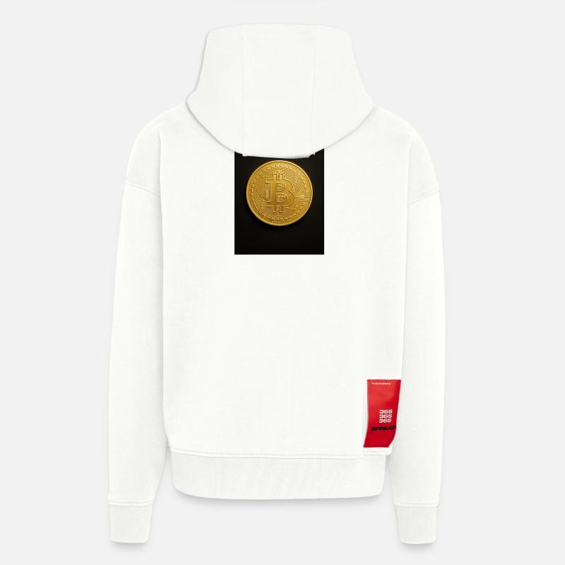Nouvelle ère de la monnaie - Veste à capuche bio épaisse oversize fabriqué en UE - OFF WHITE