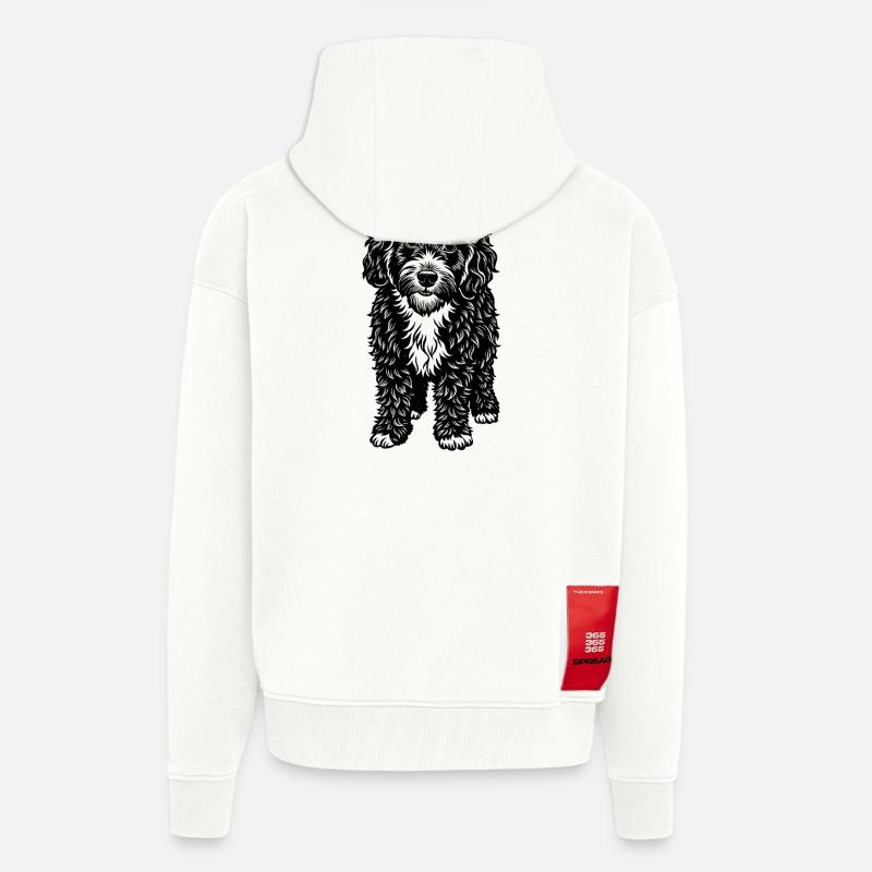 Cockapoo - Veste à capuche bio épaisse oversize fabriqué en UE - OFF WHITE