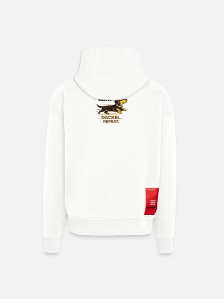 Run, Walk, Dackel, Repeat. Dackelliebe. Dachshund. - Zip Hoodie - made by SPREAD - OFF WHITE