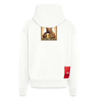 Bierchen Bärchen - Zip Hoodie - made by SPREAD - OFF WHITE - Hinten