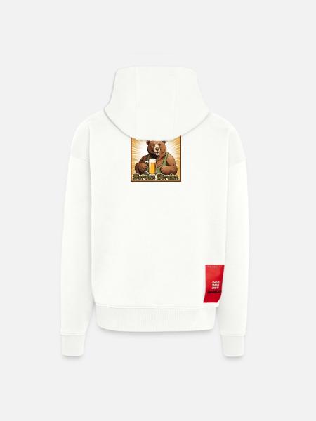 Bierchen Bärchen - Zip Hoodie - made by SPREAD - OFF WHITE