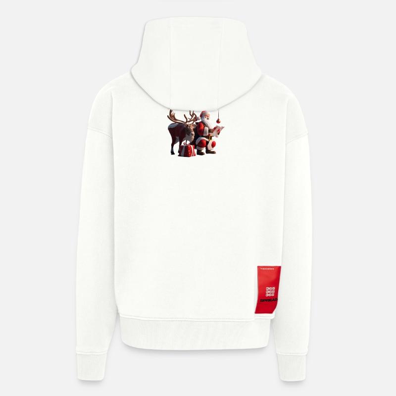 Weihnachten 1 - Zip Hoodie - made by SPREAD - OFF WHITE