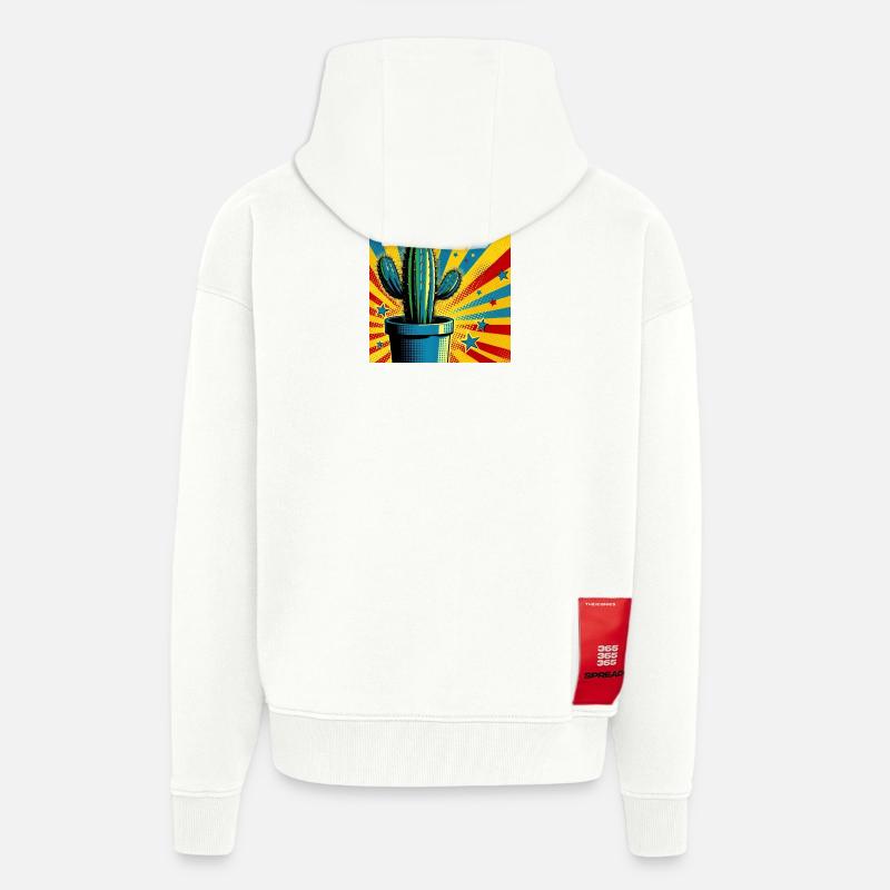 Kaktus 1 - Zip Hoodie - made by SPREAD - OFF WHITE