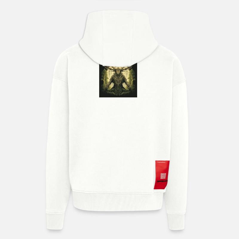Pediadis Waldgeist - Veste à capuche bio épaisse oversize fabriqué en UE - OFF WHITE