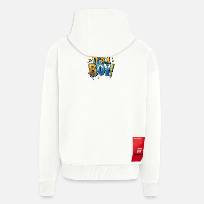 Es ist ein Junge Comic - Zip Hoodie - made by SPREAD - OFF WHITE