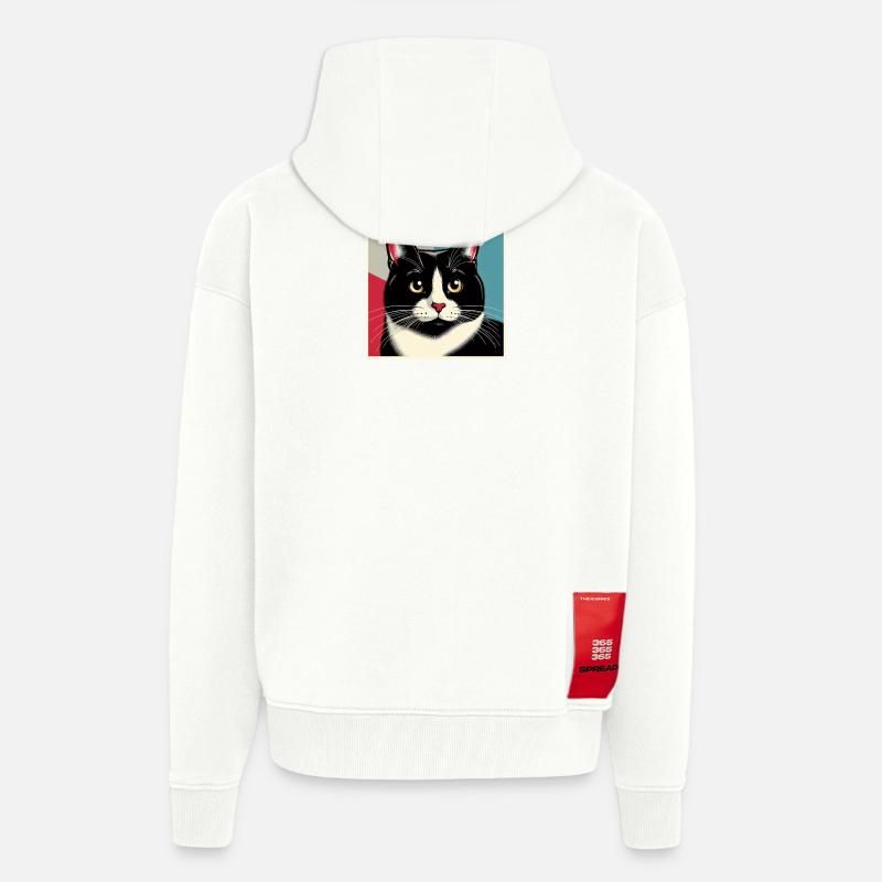 Kat 1 4 - Zip Hoodie - made by SPREAD - OFF WHITE