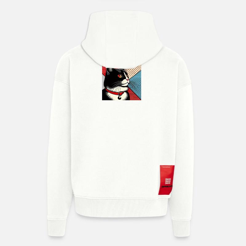 Kat 1 3 - Zip Hoodie - made by SPREAD - OFF WHITE